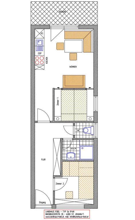 Landhaus Foidl Санкт Йохан ин Тирол Стая снимка